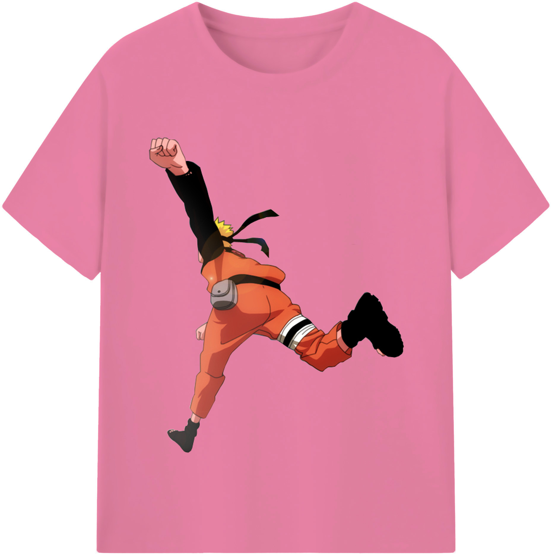 （画像用） NARUTO -ナルト- うずまき ナルト Uzumaki Naruto 綿100％半袖Tシャツ（フロントプリント）